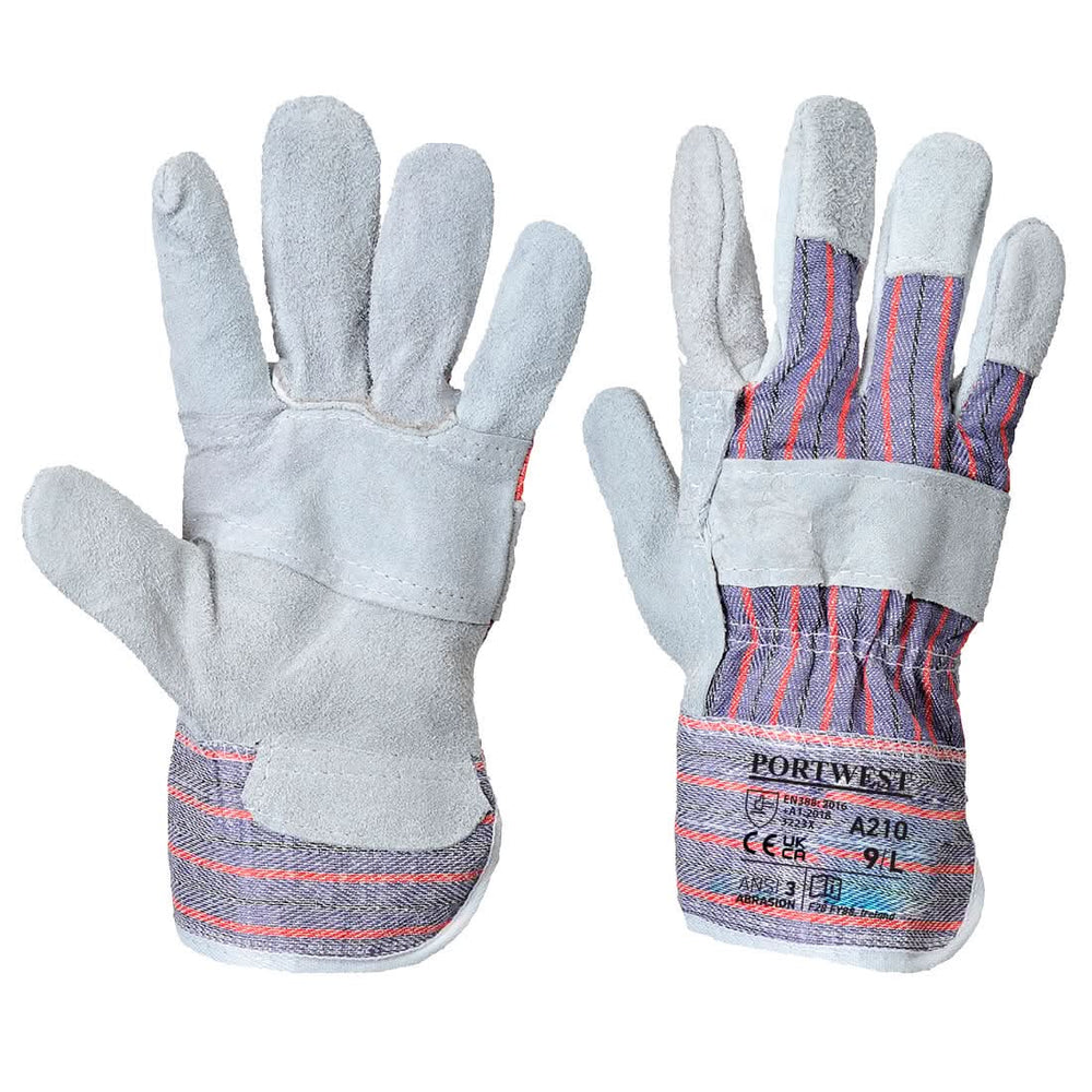 Leather Rigger 260 Cow Split Palm Bar Glove - A210