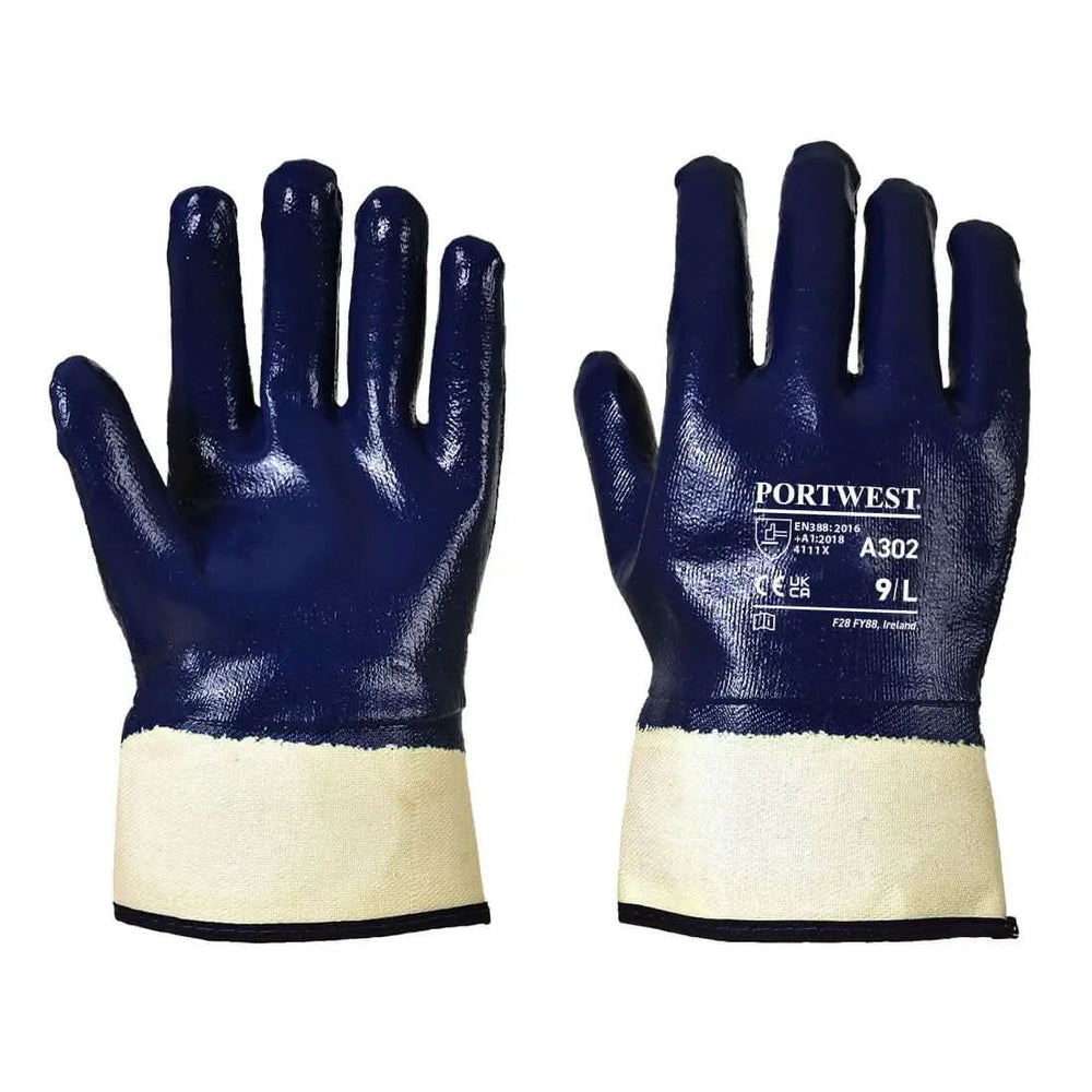 Grip Nitrile Fully Dipped Safety Cuff - A302