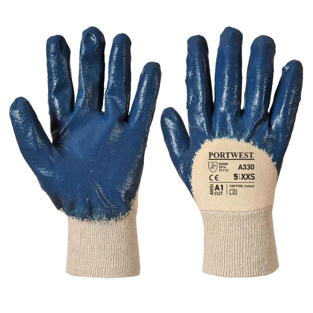 Grip 12 Nitrile Light Knitwrist Glove - A330