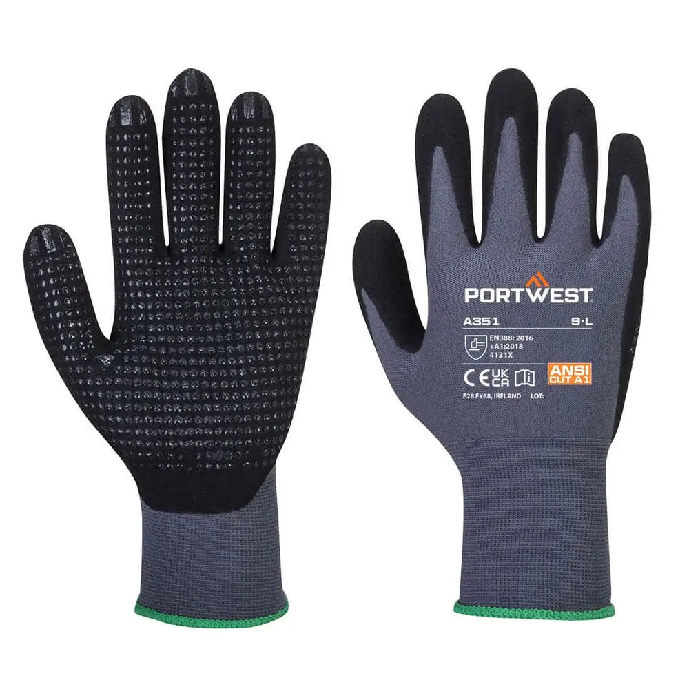 Grip 15 Nitrile Sandy Dotted Glove - A351