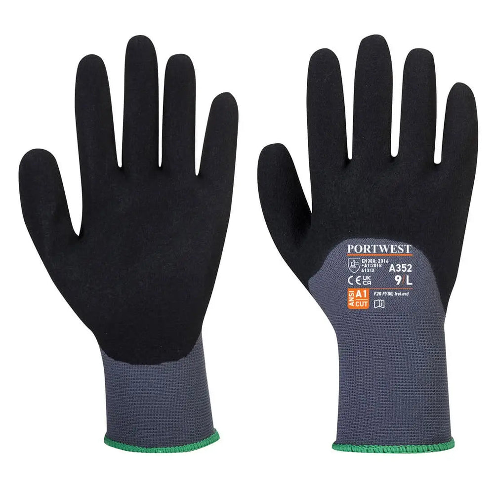 Grip 15 Nitrile Sandy 3/4 Palm Glove - A352