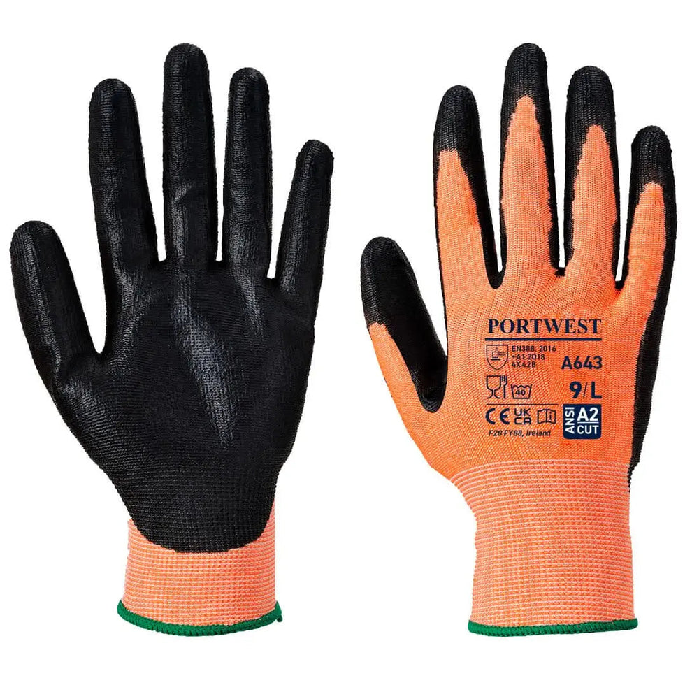 Cut B13 Nitrile Amber Glove - A643
