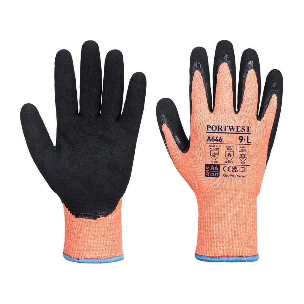 Cold D13 Nitrile Viz Tex Cut Glove - A646