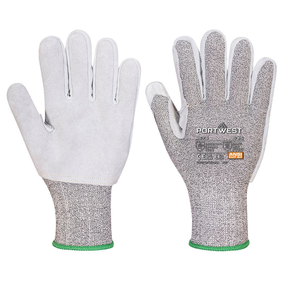 CS Cut F13 Leather Glove - A674 - Black XL - Customisable Cut Resistant Gloves