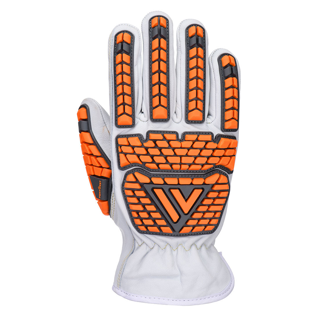 Goat Leather Impact Cut F Glove - A747 - White - Customisable Cut Resistant Gloves