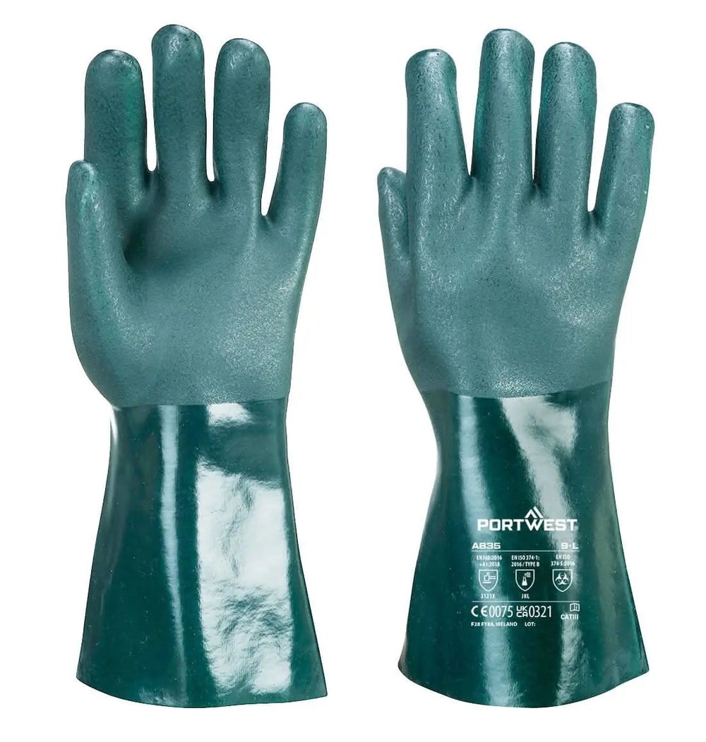 Chem 350 Pvc Double Dipped Gauntlet - A835