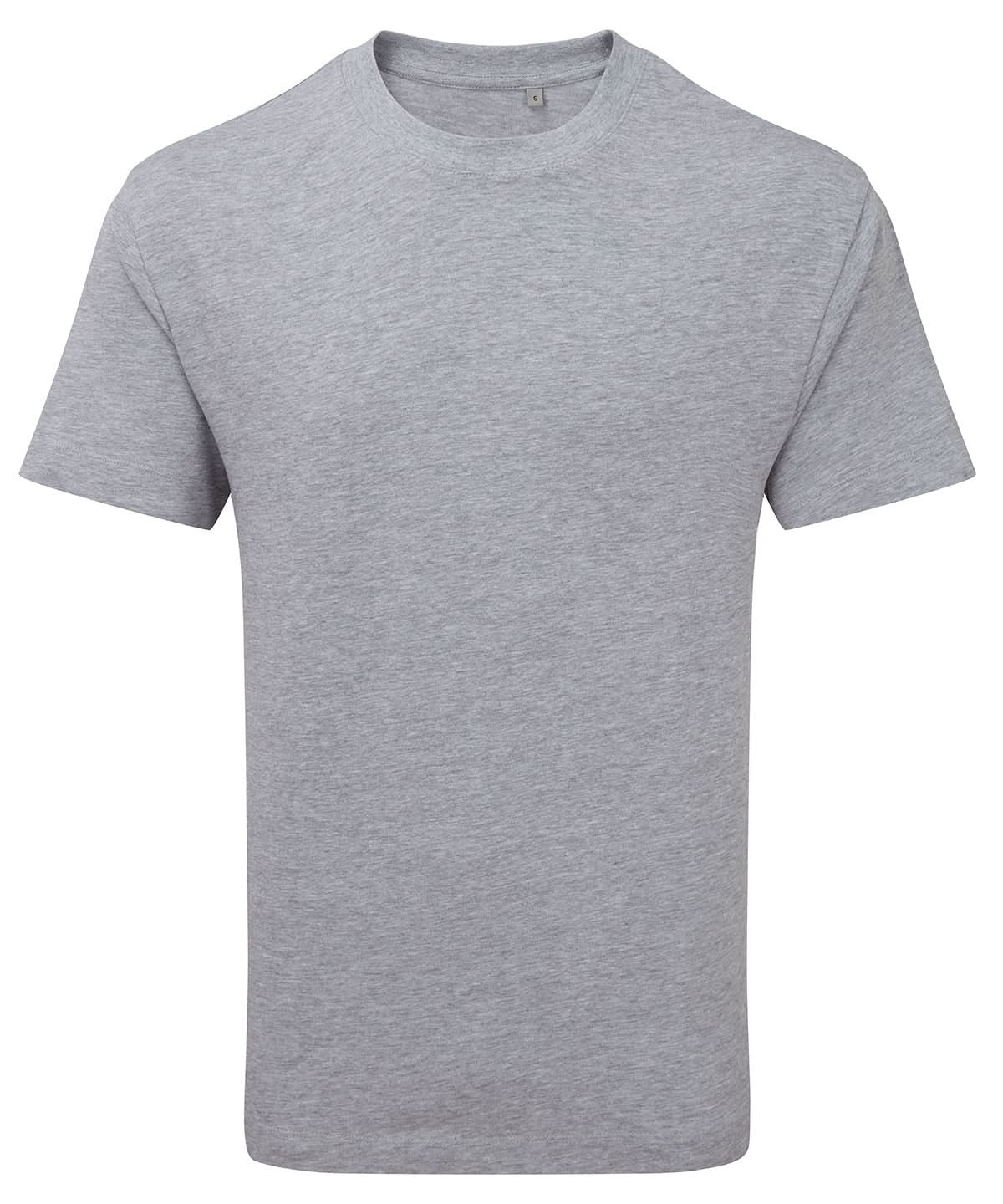 Anthem heavyweight t shirt AM015 - Grey Marl - Customisable T-Shirt