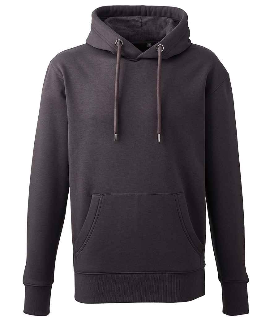 Anthem Organic Hoodie - AM01 - Charcoal - Customisable Hood