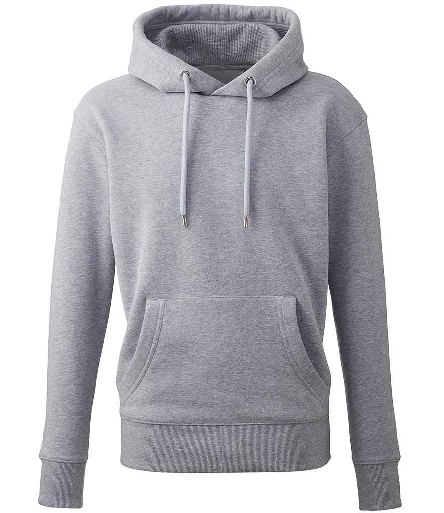 Anthem Organic Hoodie - AM01 - Grey Marl - Customisable Hood