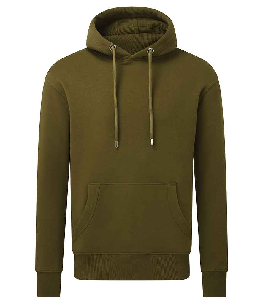 Anthem Organic Hoodie - AM01 - Khaki - Customisable Hood