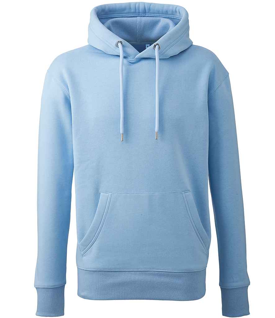 Anthem Organic Hoodie - AM01 - Light Blue - Customisable Hood