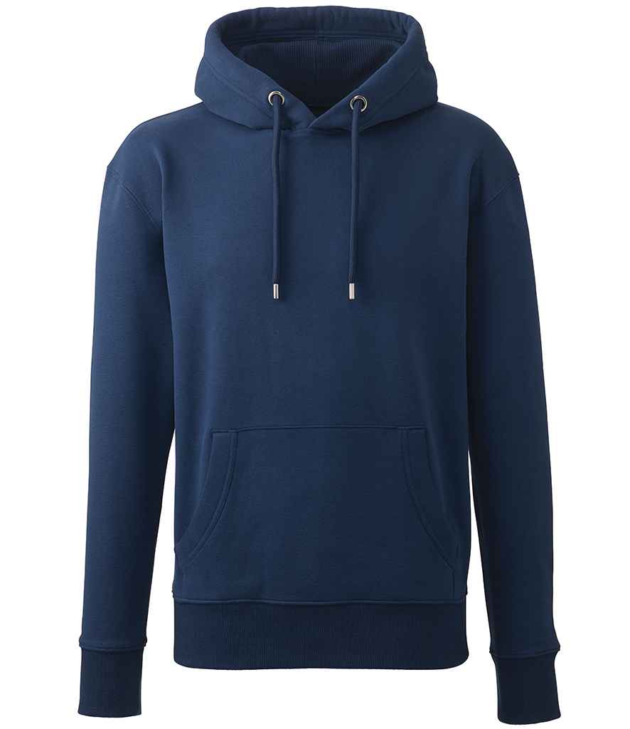 Anthem Organic Hoodie - AM01 - Navy - Customisable Hood