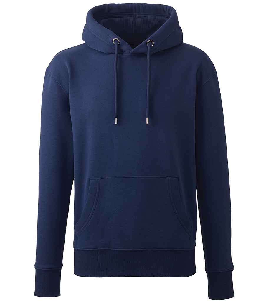 Anthem Organic Hoodie - AM01 - Oxford Navy - Customisable Hood