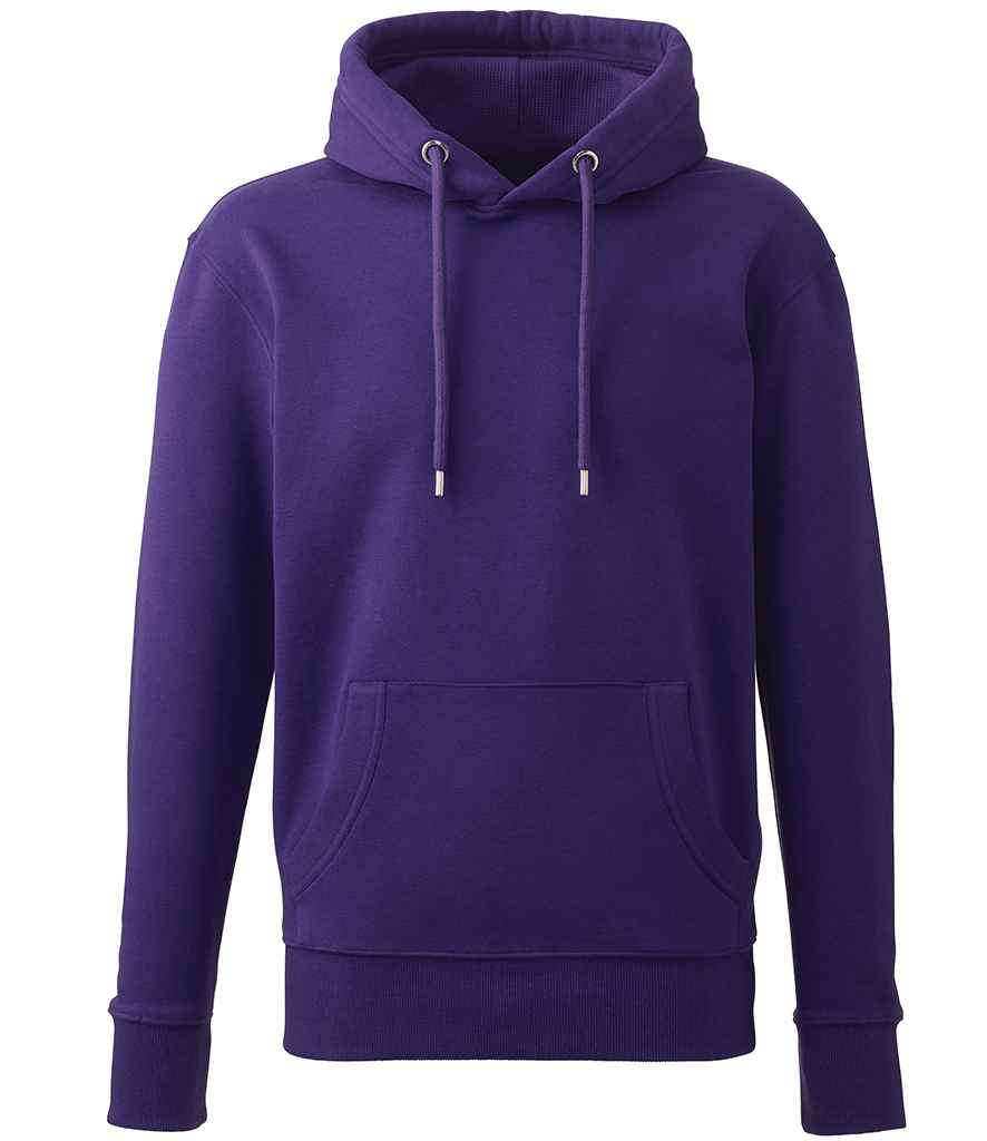 Anthem Organic Hoodie - AM01 - Purple - Customisable Hood