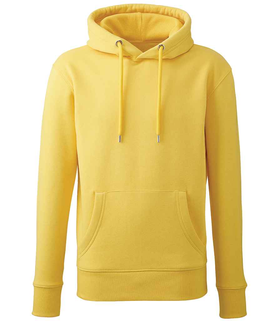 Anthem Organic Hoodie - AM01 - Yellow - Customisable Hood