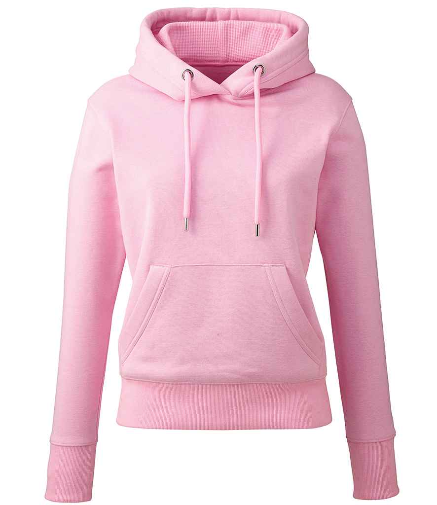 Anthem Ladies Organic Hoodie - AM03 - Pink - Customisable Hood