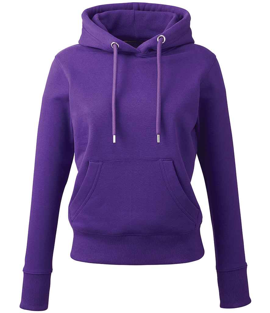 Anthem Ladies Organic Hoodie - AM03 - Purple - Customisable Hood
