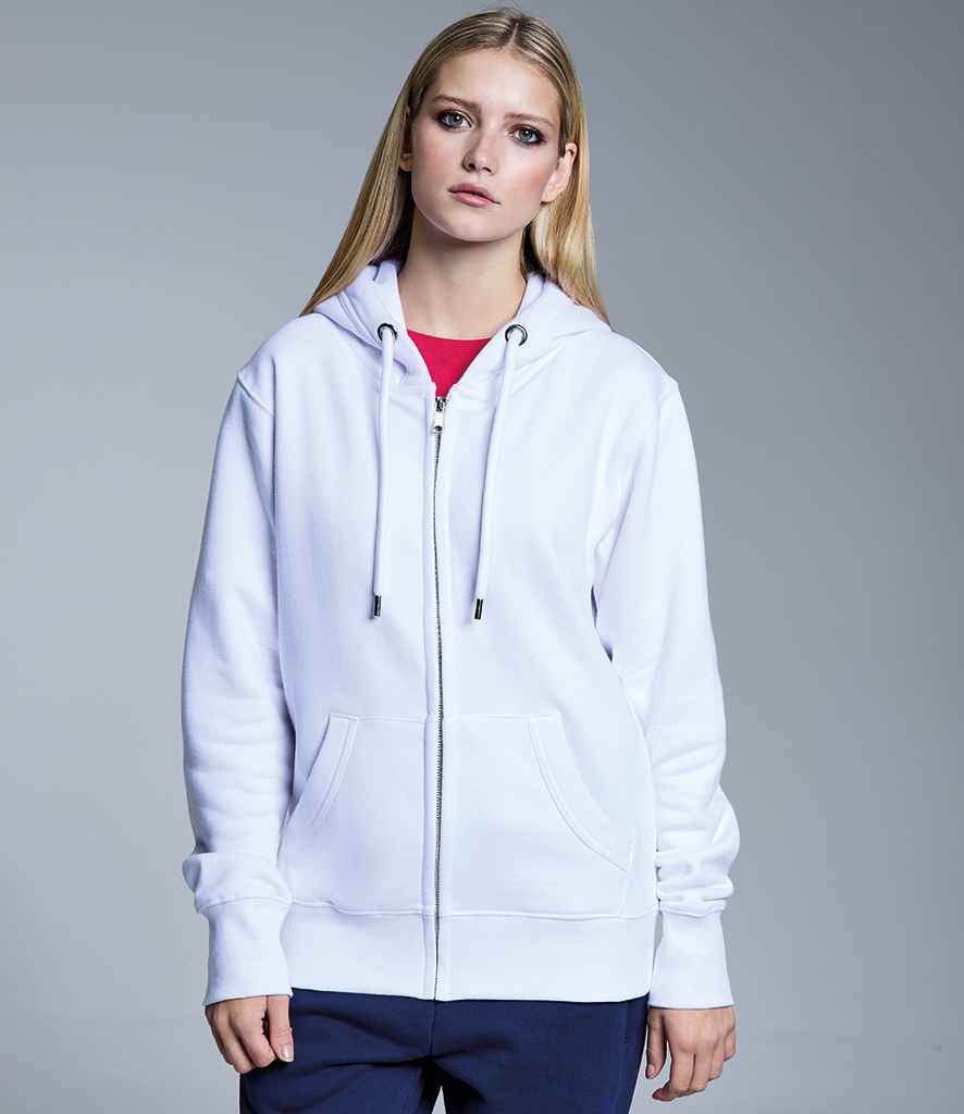 Anthem Ladies Organic Full Zip Hoodie - AM04 - - Customisable Hood