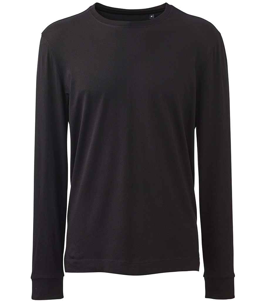 Anthem Organic Long Sleeve T-Shirt - AM11 - Black - Customisable T-Shirt