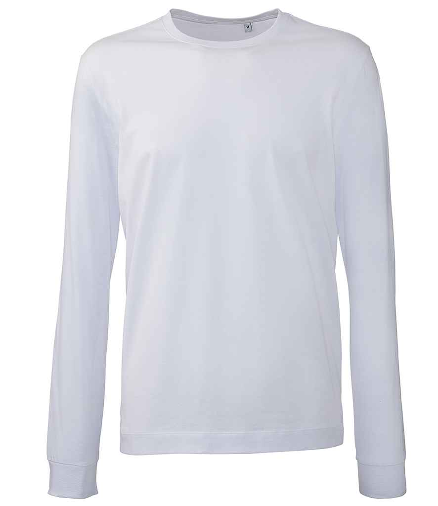 Anthem Organic Long Sleeve T-Shirt - AM11 - White - Customisable T-Shirt