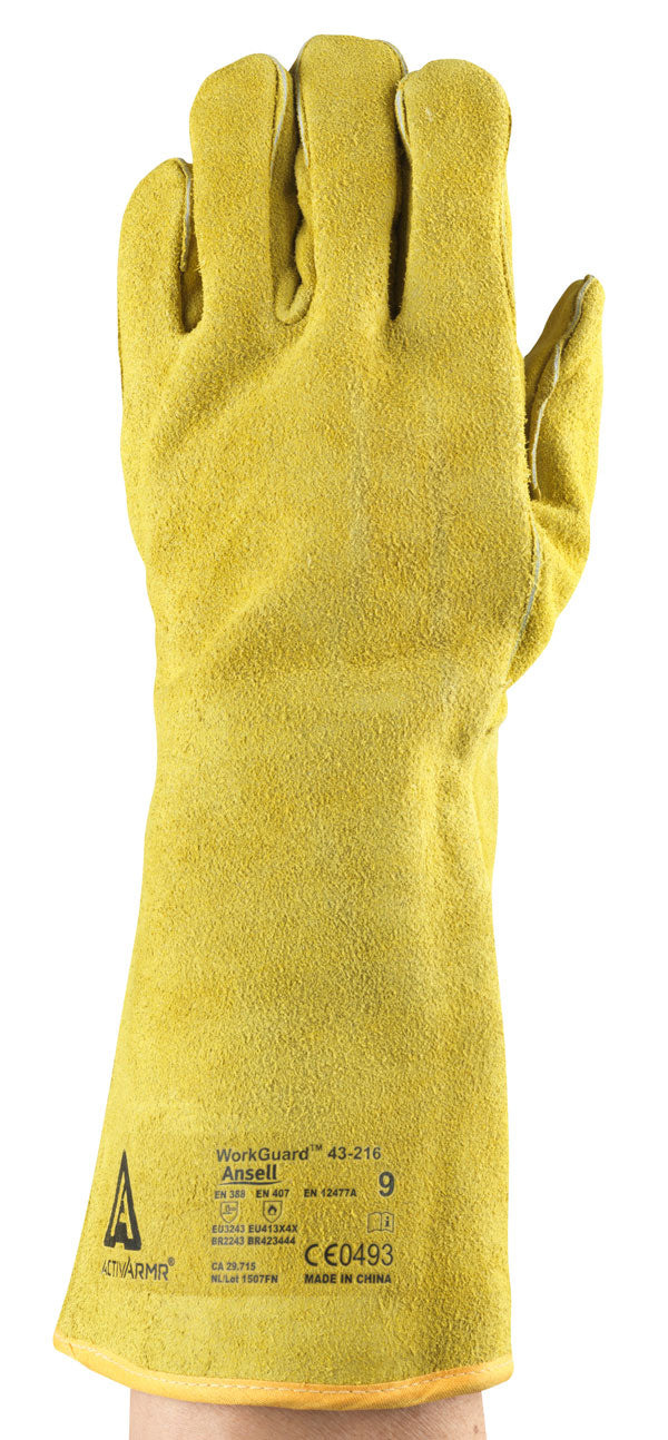 Activarmr Glove Sz (Xl) An43 216 - AN43-216 - Yellow XL - Customisable Welders Gauntlets