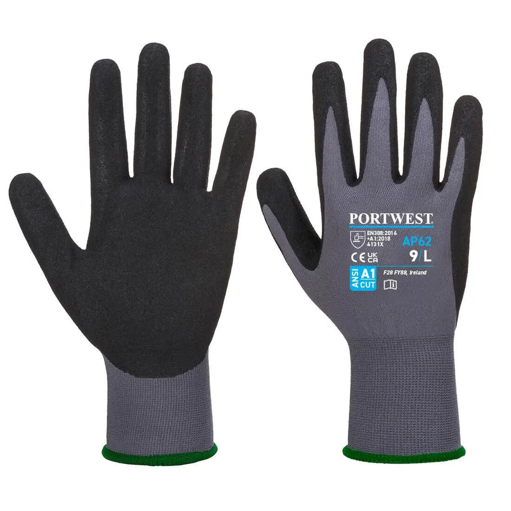 Grip 15 Nitrile Sandy Aqua Glove - AP62