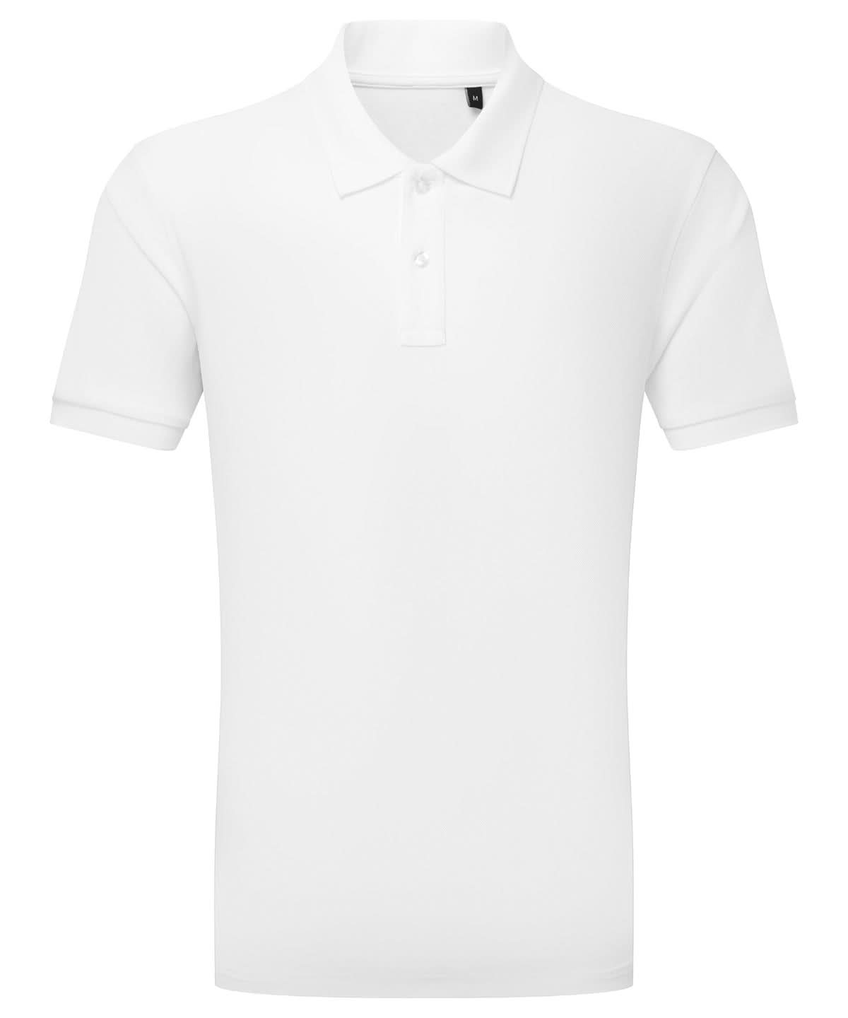 Asquith &amp; Fox Mens GlacierTech polo AQ002 - White - Customisable Polos