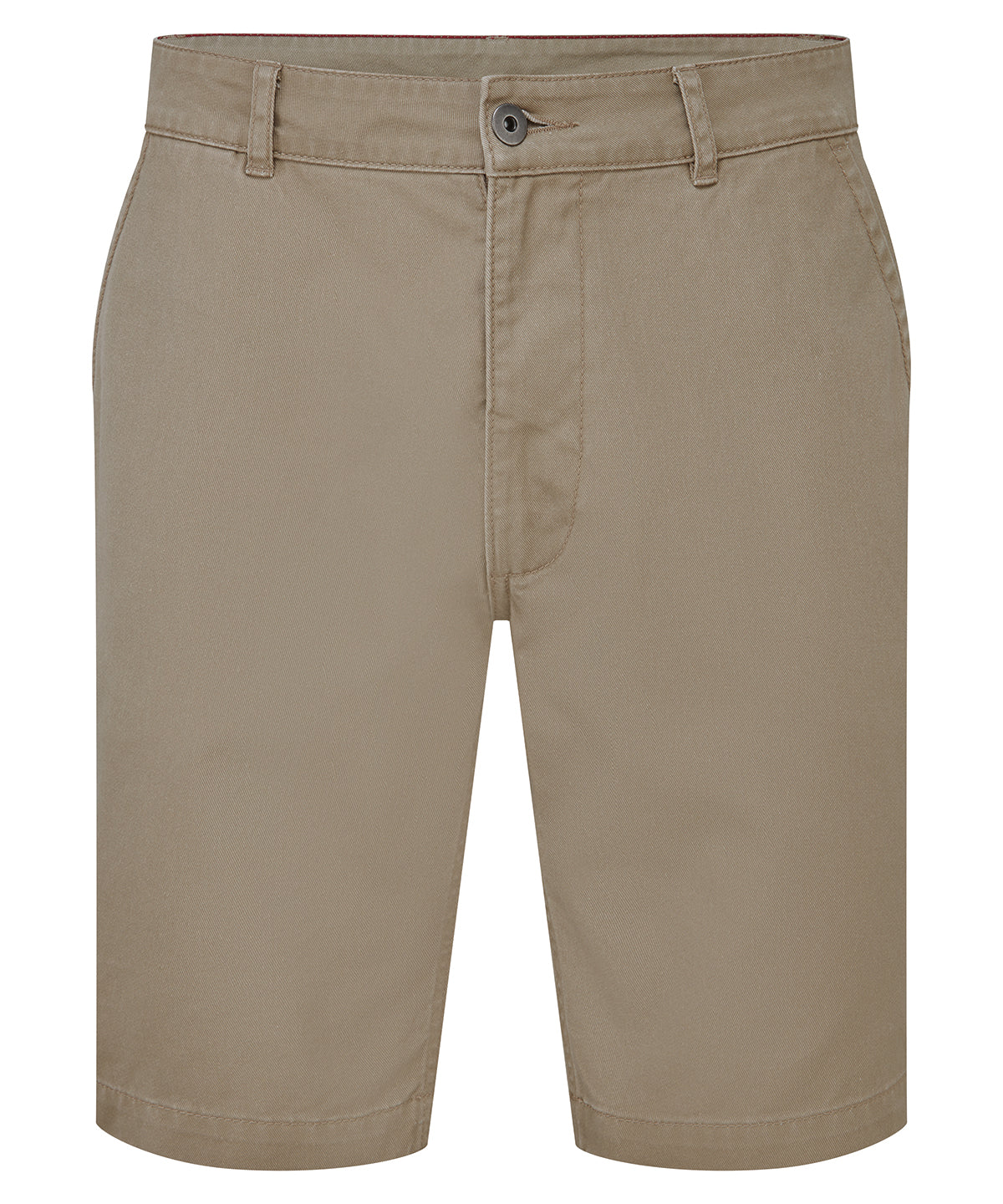 Mens chino shorts - AQ051 - Khaki - Customisable Shorts