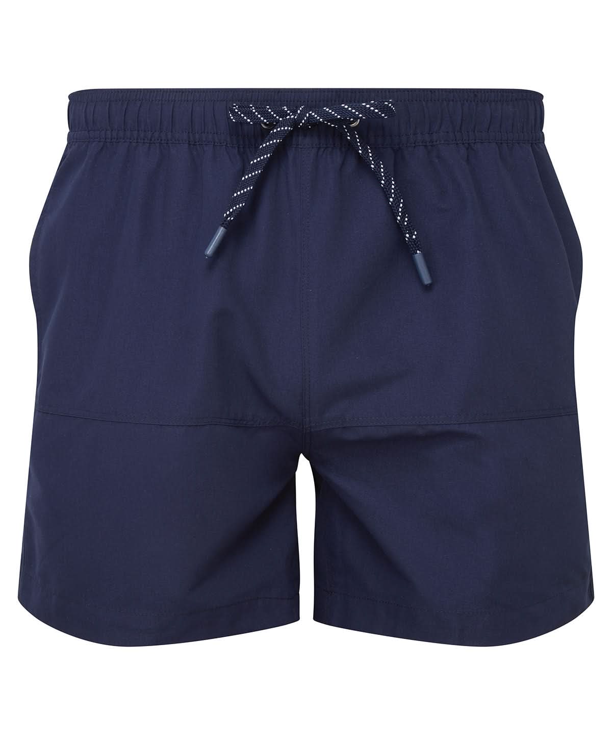 Asquith &amp; Fox Block colour swim shorts AQ056 - Navy - Customisable Shorts