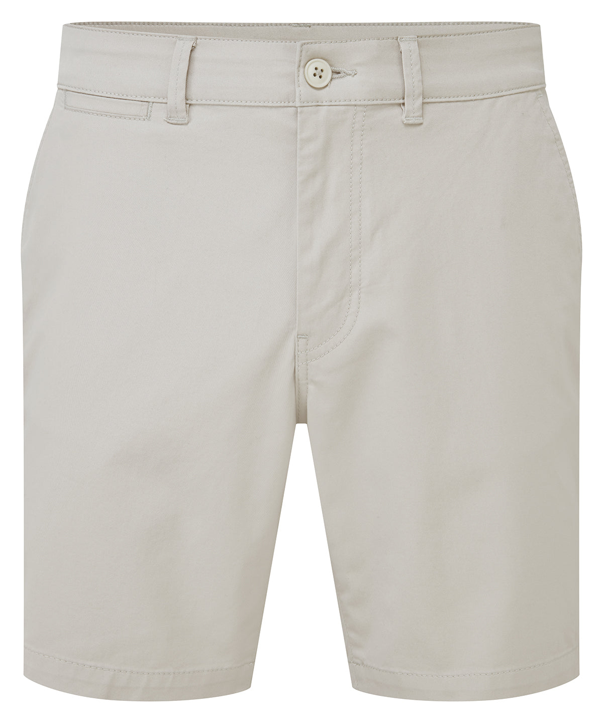 Mens lightweight chino shorts - AQ058 - Stone* - Customisable Shorts