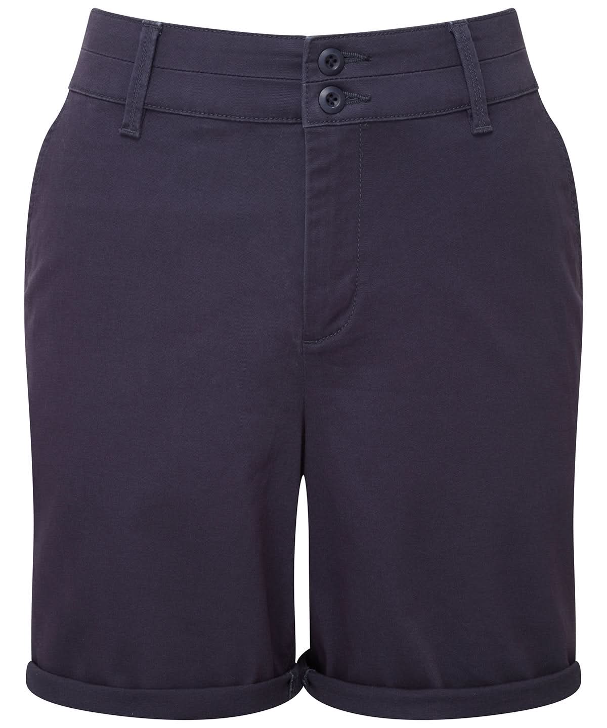 Asquith &amp; Fox Womens lightweight chino shorts AQ068 - Navy - Customisable Shorts