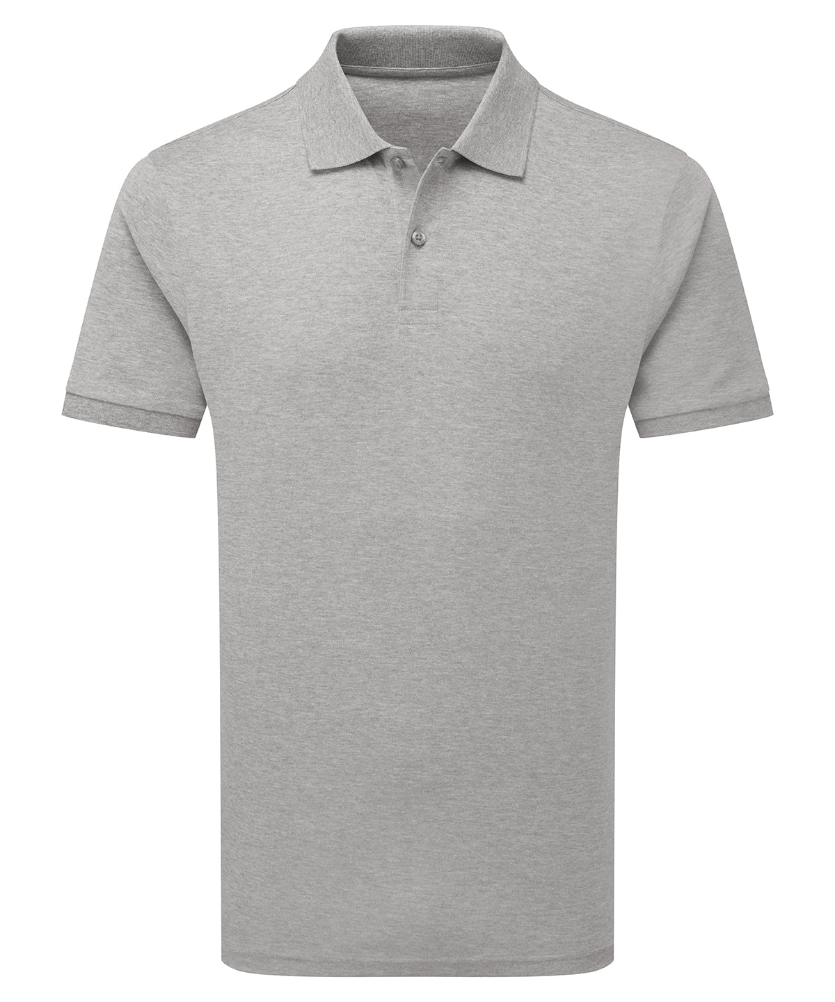 Premium mercerised polo - AQ101 - Heather Grey - Customisable Polos
