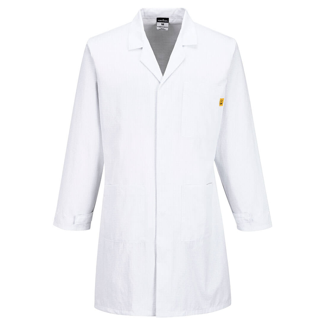Anti Static Esd Coat - AS10 - White - Customisable Coats