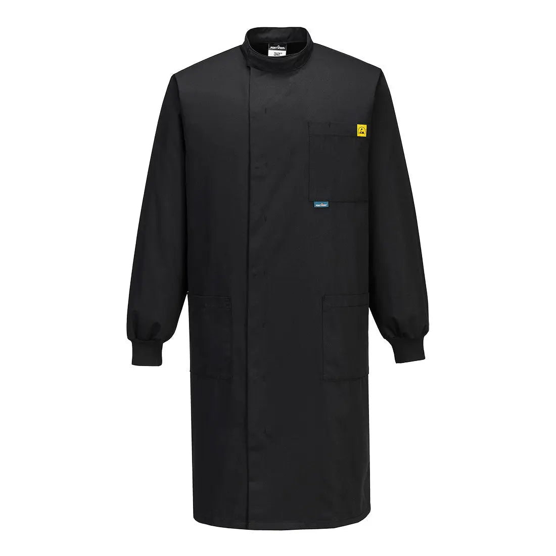 Anti Static Esd Howie Coat As15 - Black - Customisable Coats