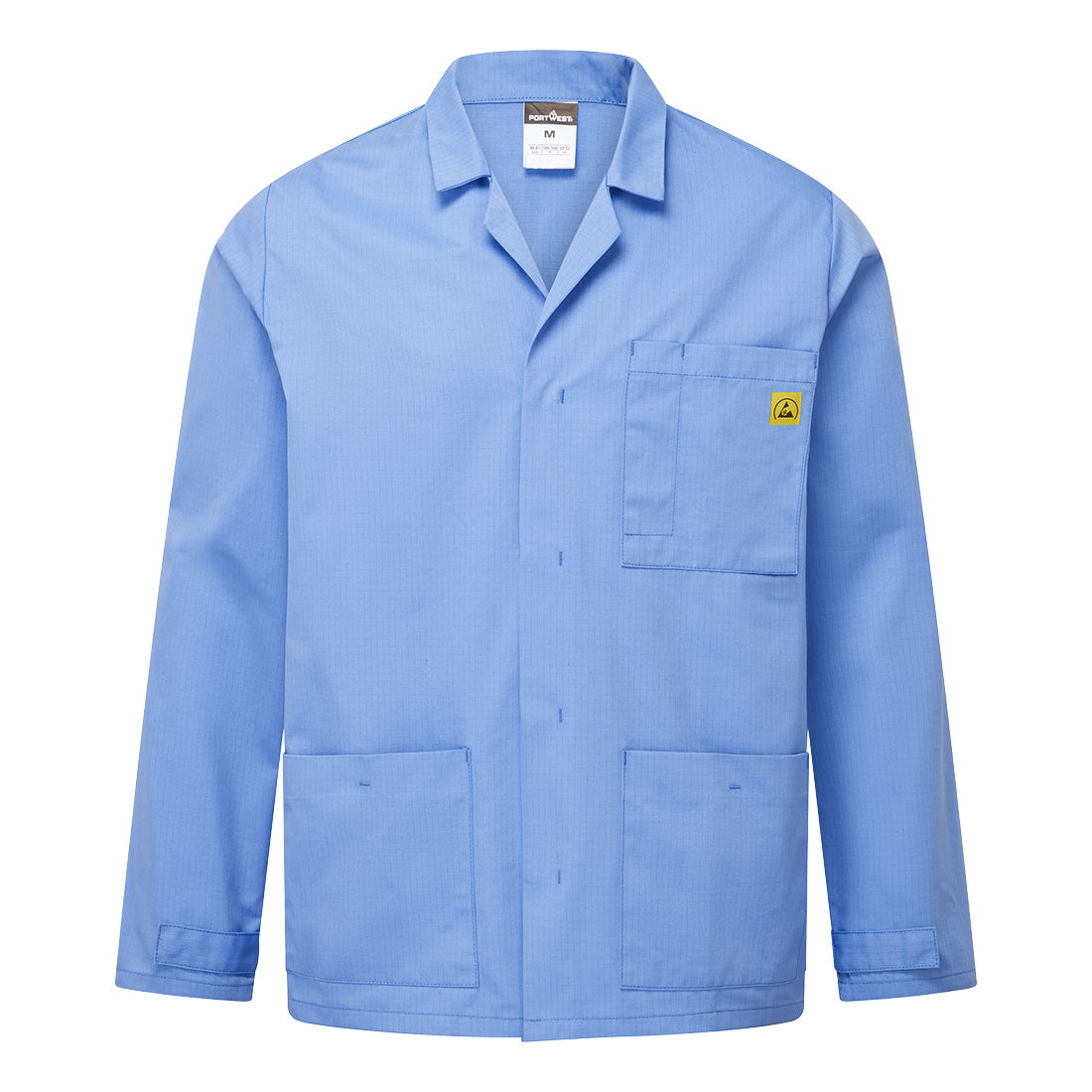 Anti Static Esd Lab Jacket - AS18 - Hamilton Blue - Customisable Work Jackets