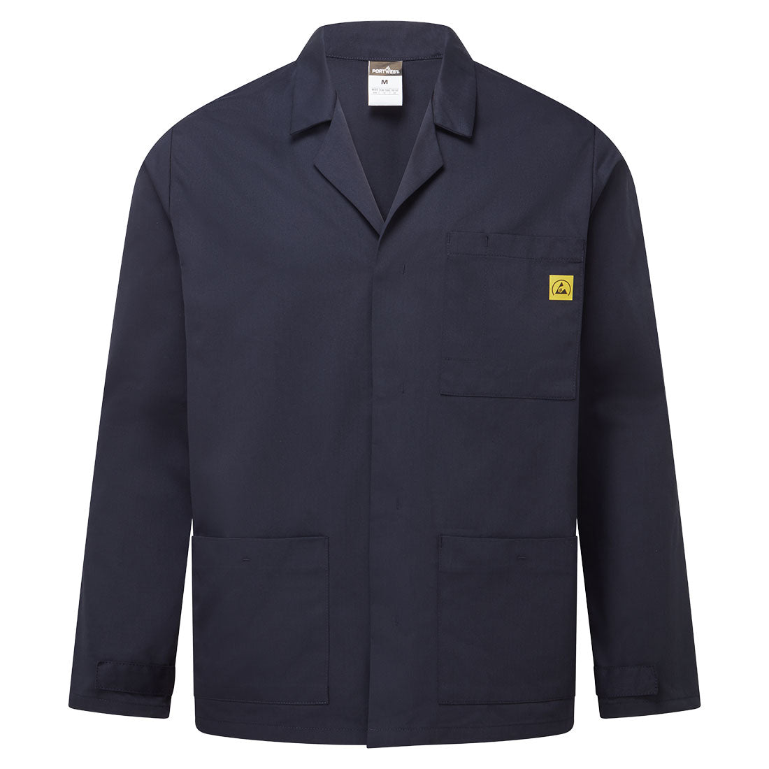 Anti Static Esd Lab Jacket - AS18 - Navy - Customisable Work Jackets