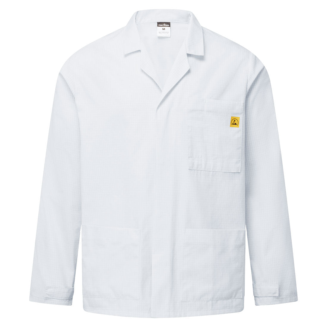 Anti Static Esd Lab Jacket - AS18 - White - Customisable Work Jackets