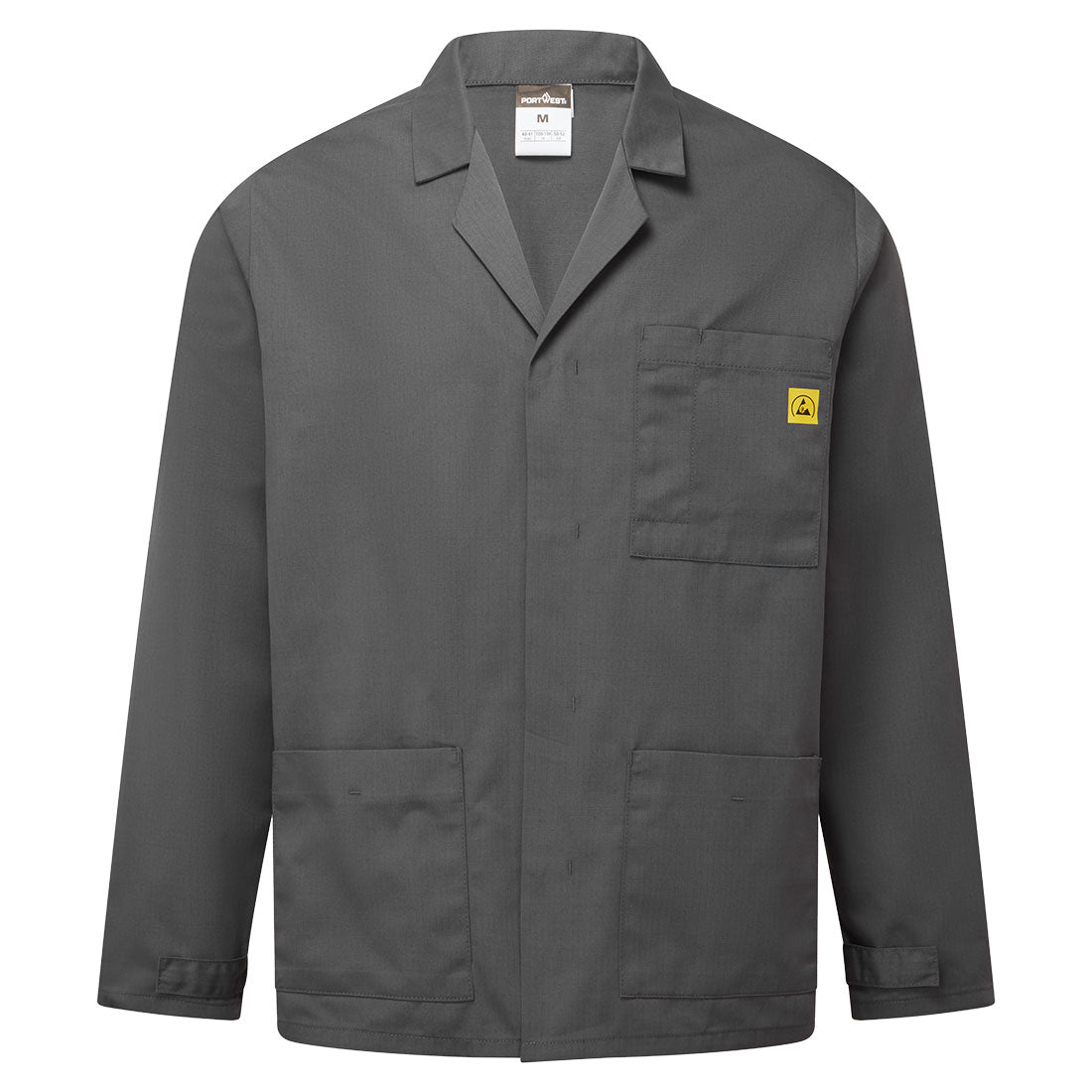 Anti Static Esd Lab Jacket - AS18 - Zoom Grey - Customisable Work Jackets