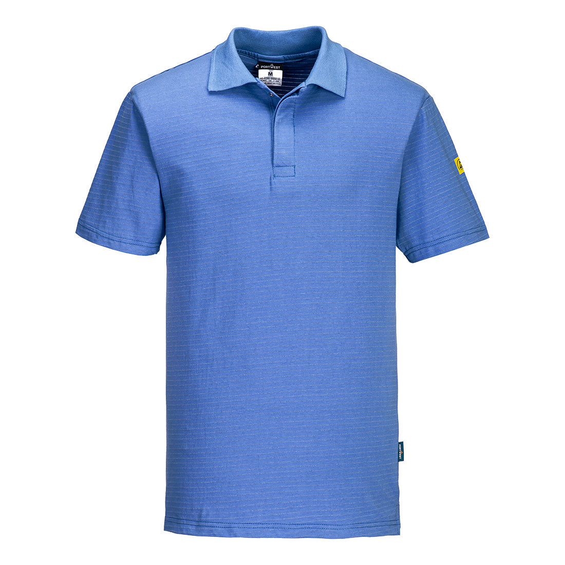 Anti Static Esd Polo Shirt S/S - AS21 - Hamilton Blue - Customisable Polo Shirts
