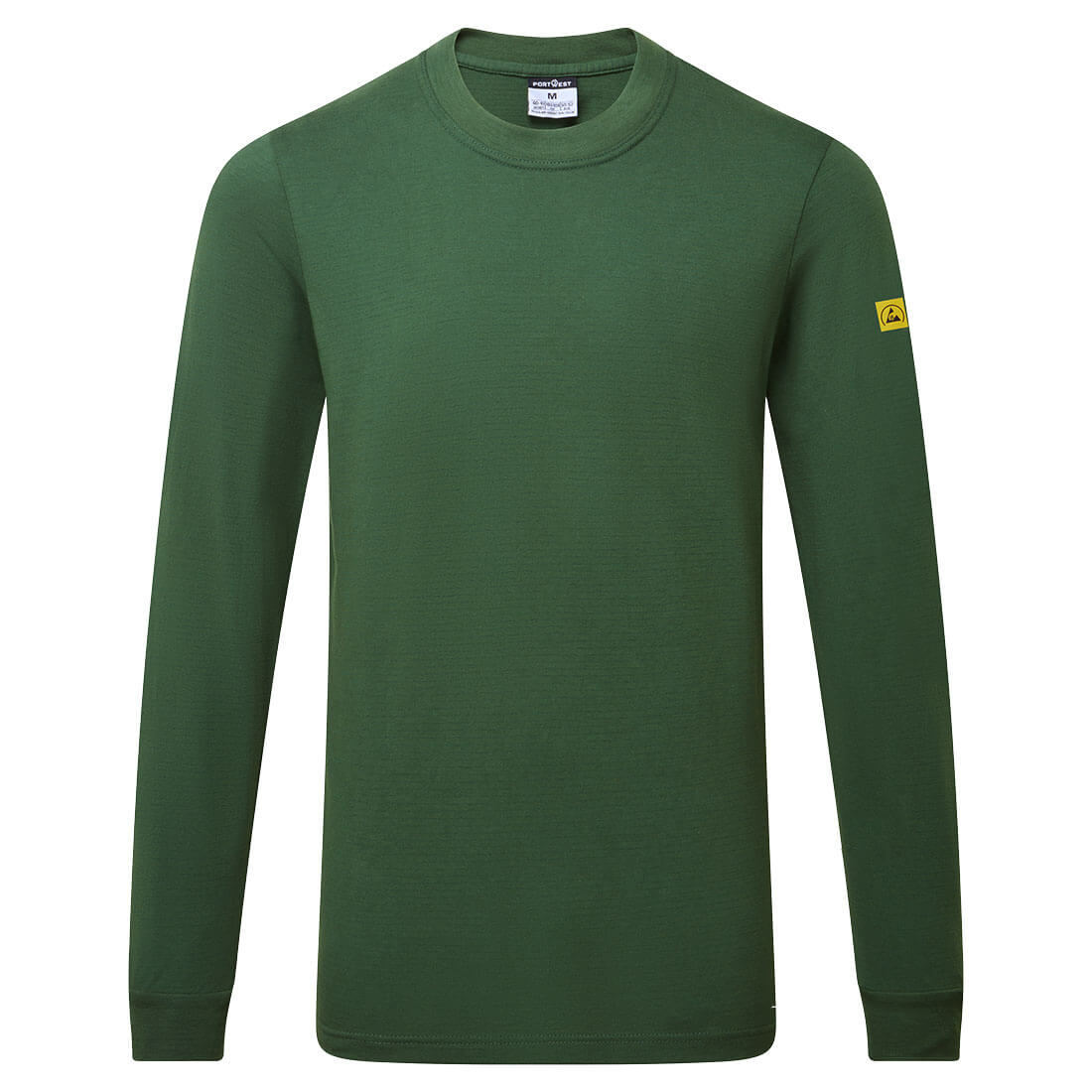 Anti Static Esd T Shirt L/S - AS22 - Forest Green - Customisable T-Shirt
