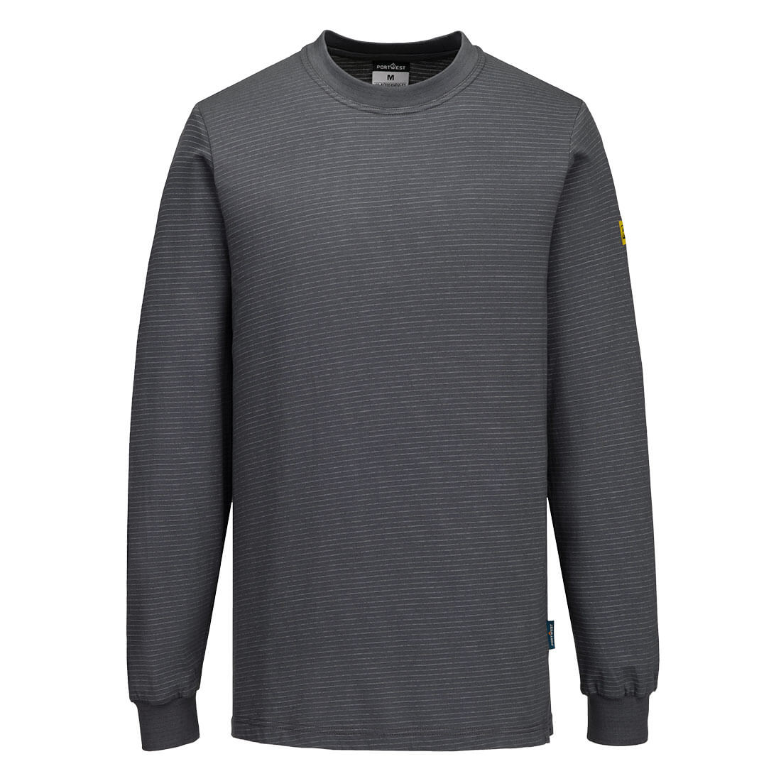 Anti Static Esd T Shirt L/S - AS22 - Zoom Grey - Customisable T-Shirt