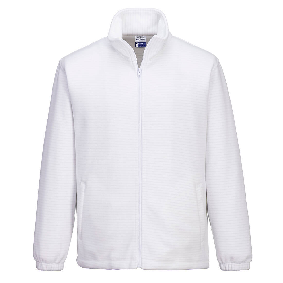 Anti Static Esd Fleece - AS26 - White - Customisable Fleeces