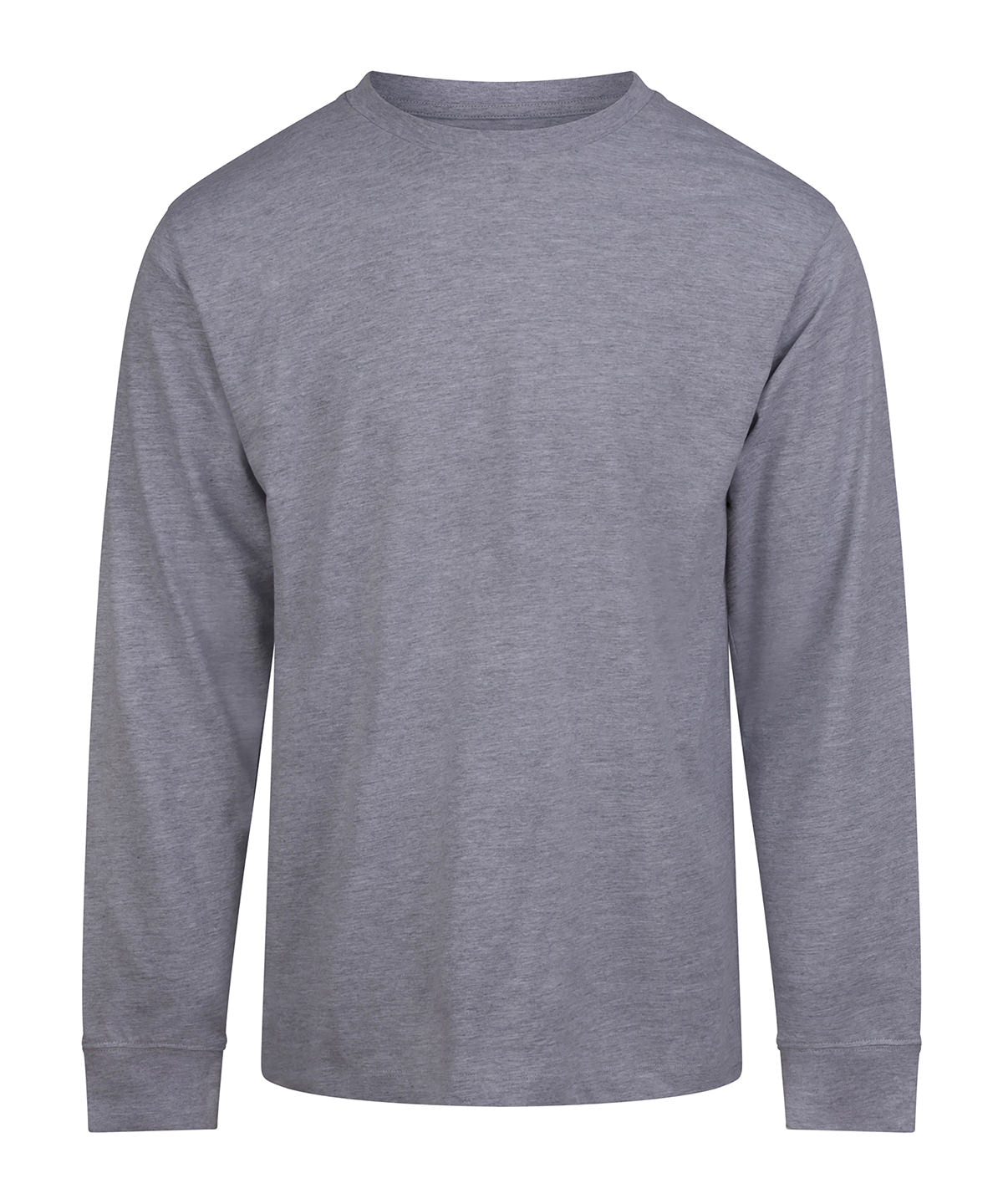 AWDis 180 long sleeve T - AT012 - Heather Grey - Customisable T-Shirts