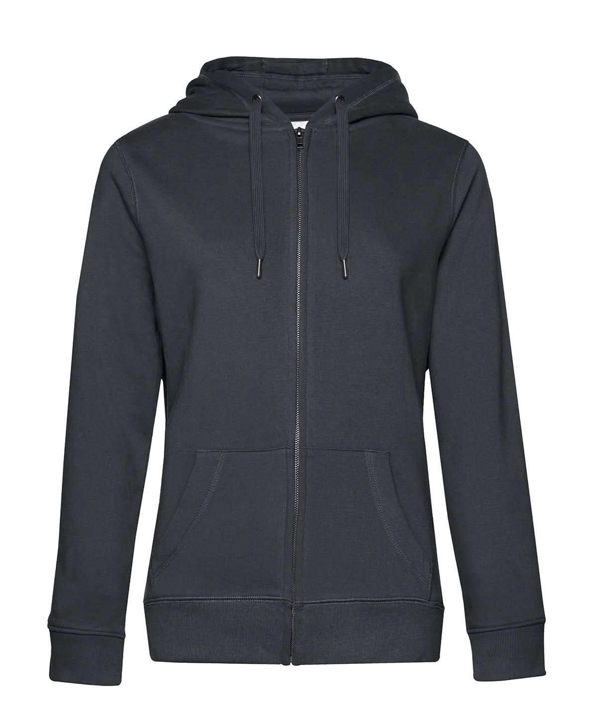 B&amp;C Collection Queen zipped hooded B012F - Asphalt - Customisable Hoodies