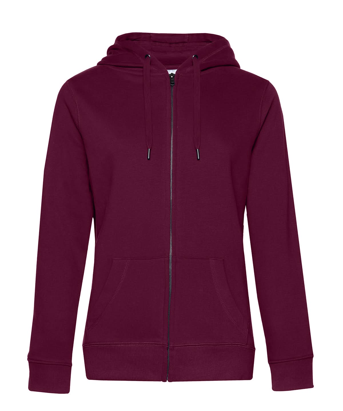 B&amp;C Collection Queen zipped hooded B012F - Dark Cherry - Customisable Hoodies