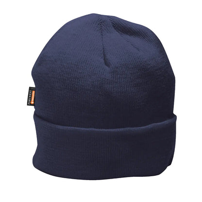 Insulated Knit Beanie B013 - Navy O S - Customisable All Weather Accessories