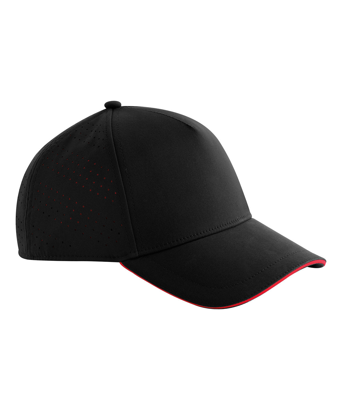Accelerate cap - B155R - Black Red One size - Customisable Caps