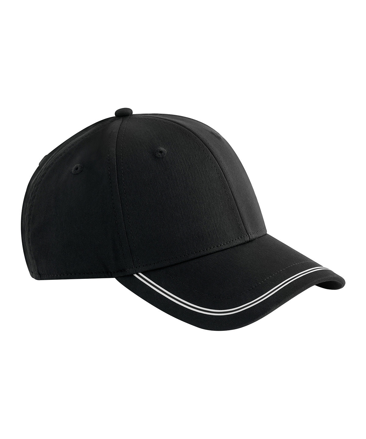 Match day cap - B166R - Black White One size - Customisable Caps