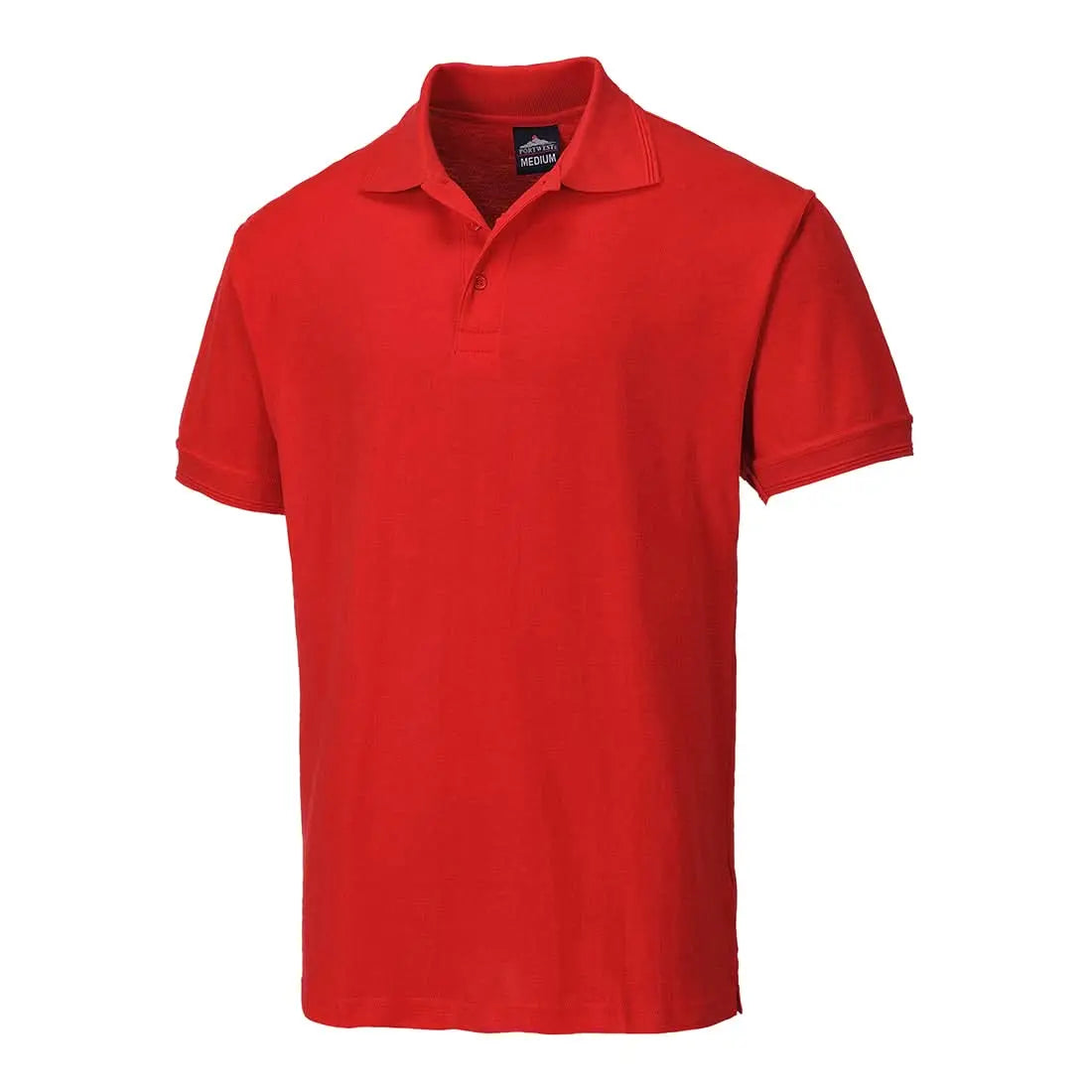 Naples Polo Shirt S/S B210 - Red L - Customisable Polo Shirts