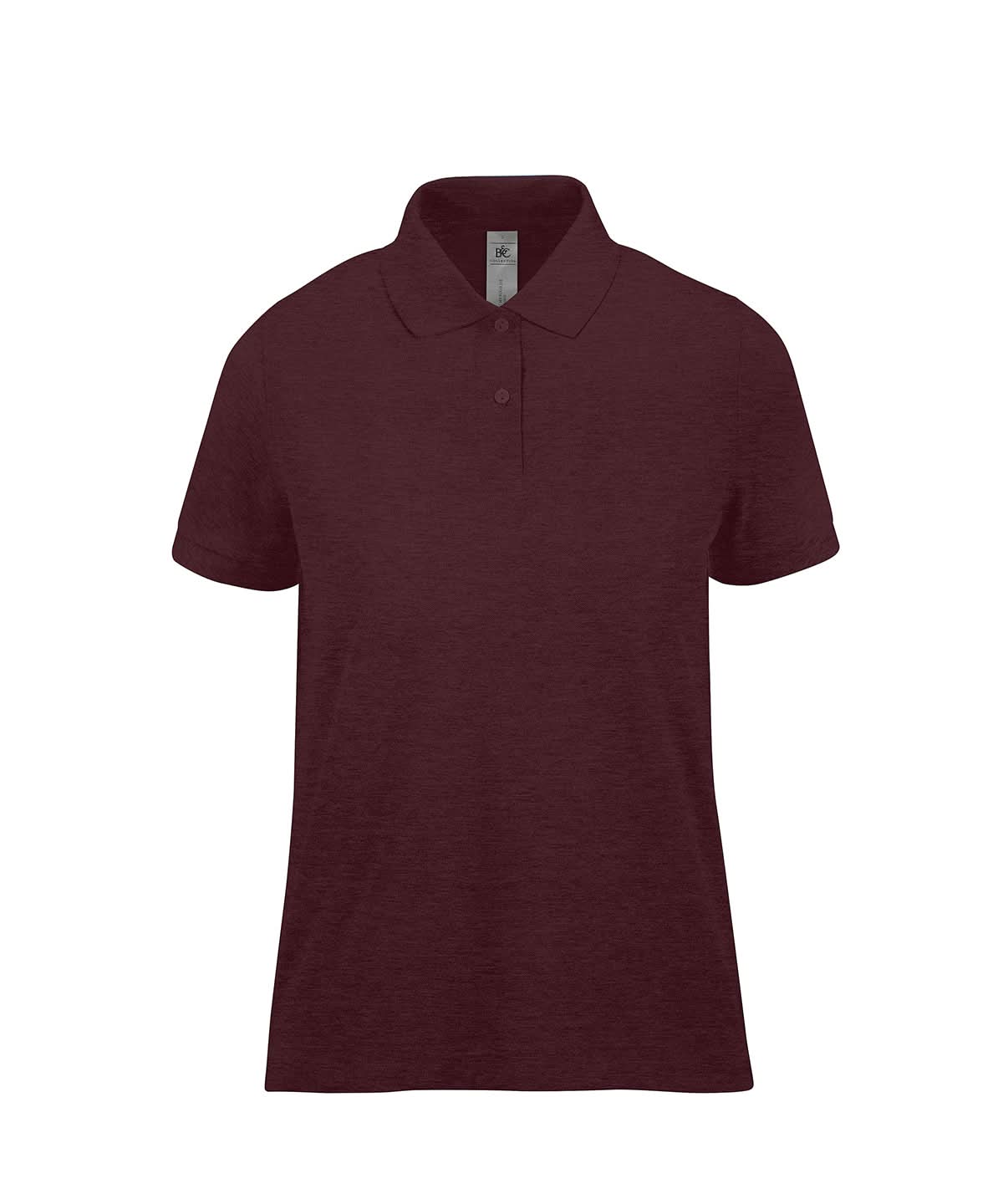 B&amp;C Collection My Polo 210 Women Heather Burgundy B263F - Heather Burgundy - Customisable Polos